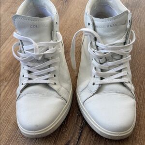 Cole Haan White High-Top Sneakers